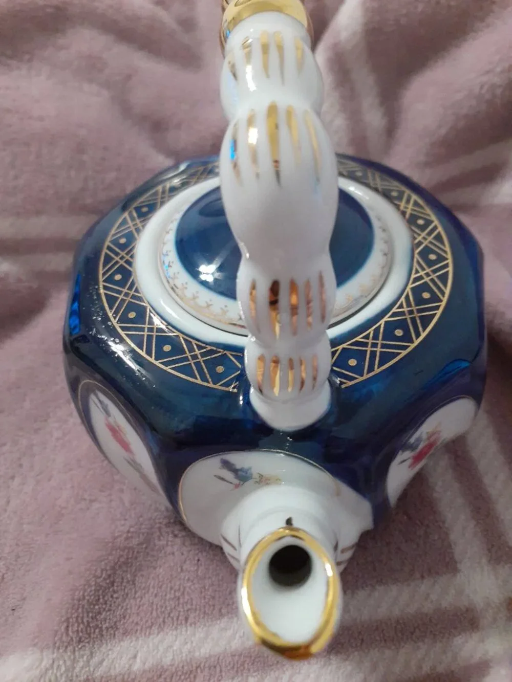 SMALL ROYAL BLUE TEAPOT, BEAUTIFUL